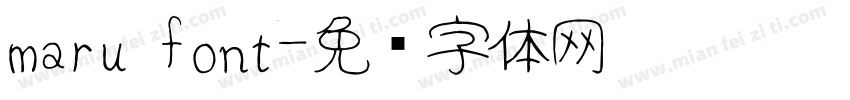 maru font字体转换